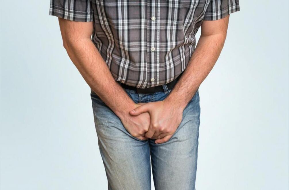 bolest v tříslech s chronickou prostatitidou